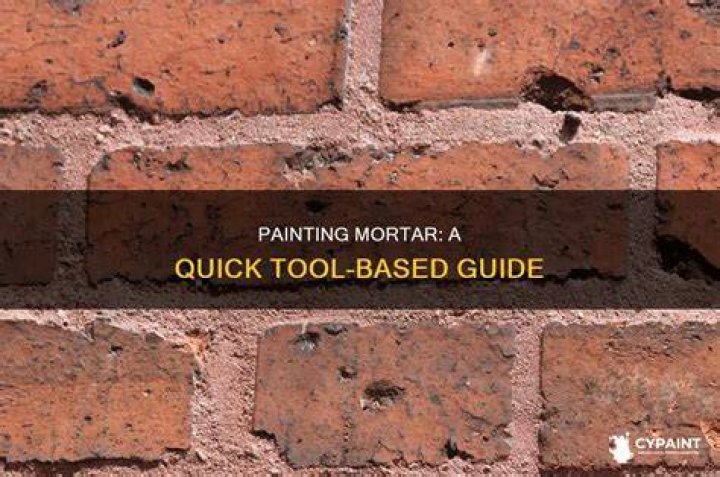 Can you paint mortar between bricks?