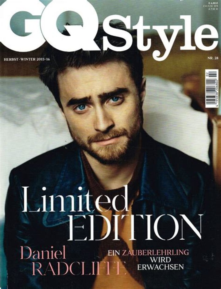 Daniel Radcliffe on GQ Magazine cover