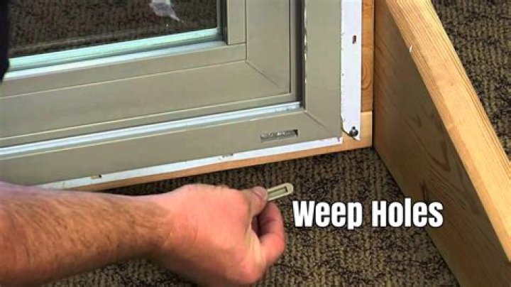 Do picture windows have weep holes?