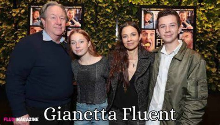Gianetta Fluent with her parents and brother Duke Kenneth Fluent.