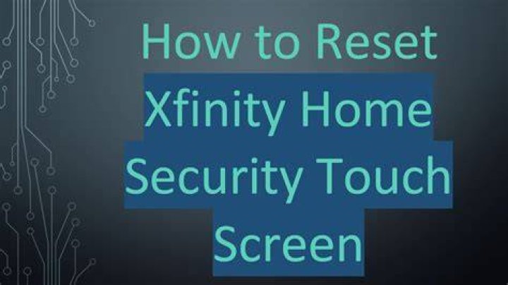 How do I turn off my Xfinity home security touch screen?