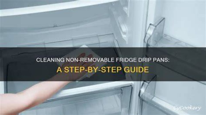How do you clean a non removable drip pan?