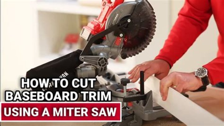 How do you cut baseboard trim with a circular saw?