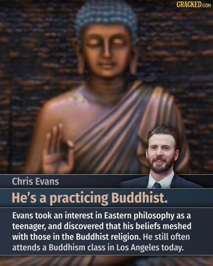 Is Chris Evans Catholic or Buddhist?