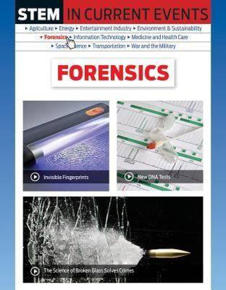 Is forensics part of STEM?