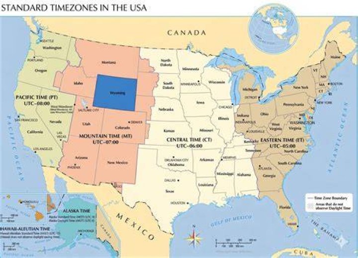 Is Wyoming in Mountain Time Zone?