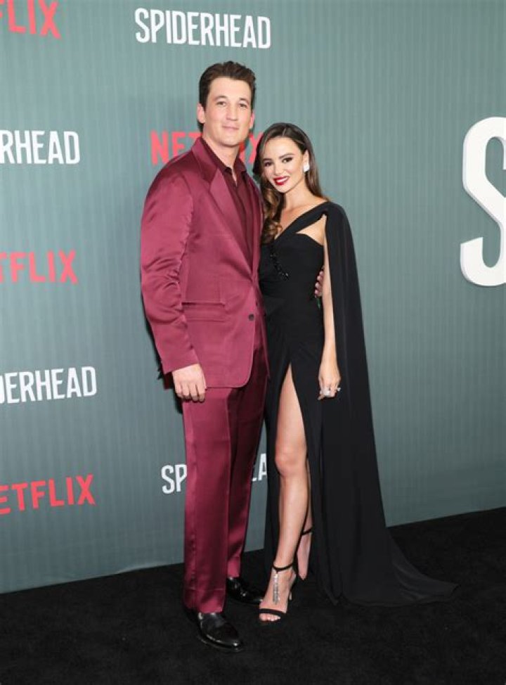 Miles Teller and Keleigh Sperry During Their Wedding Day