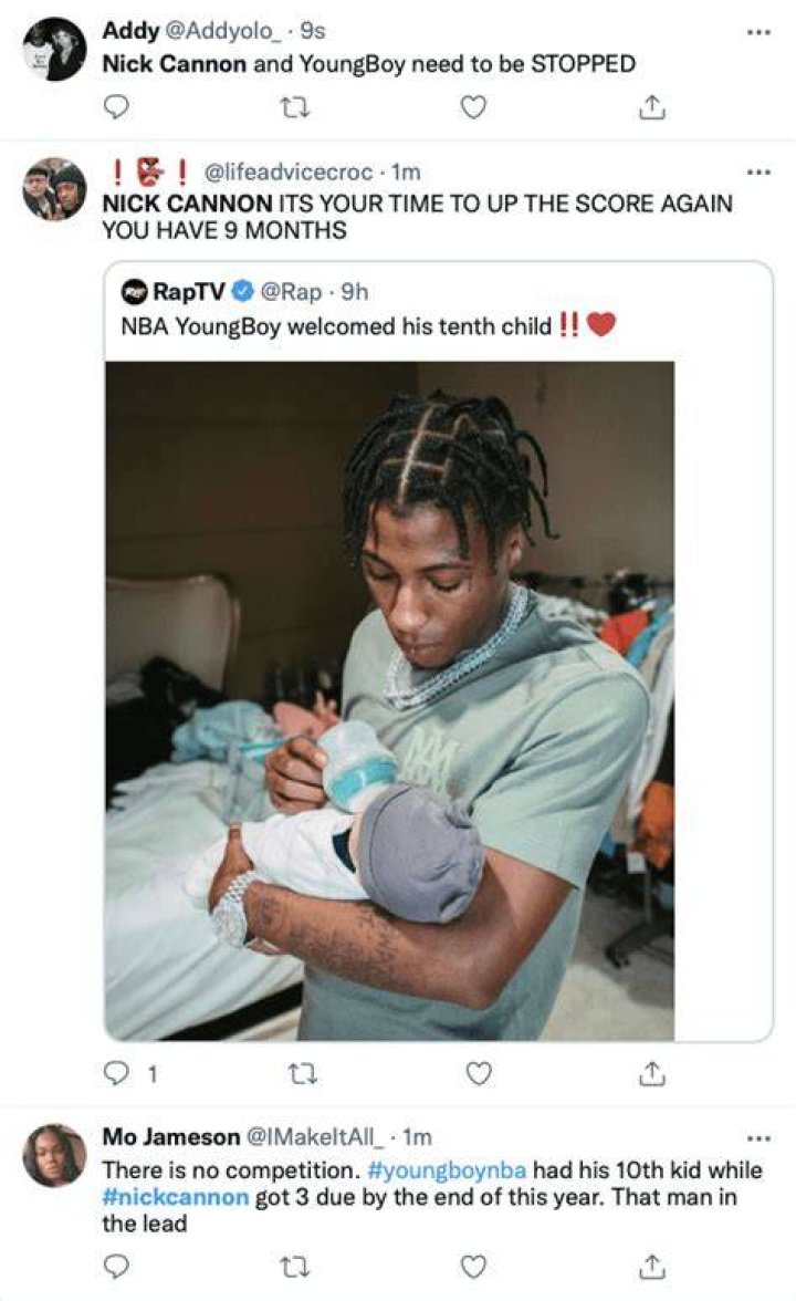 NBA YoungBoy is competing Nick Cannon; expecting his 9th child with fiancee Jazlyn Mychelle NBA YoungBoy is competing Nick Cannon; expecting his 9th child with fiancee Jazlyn Mychelle