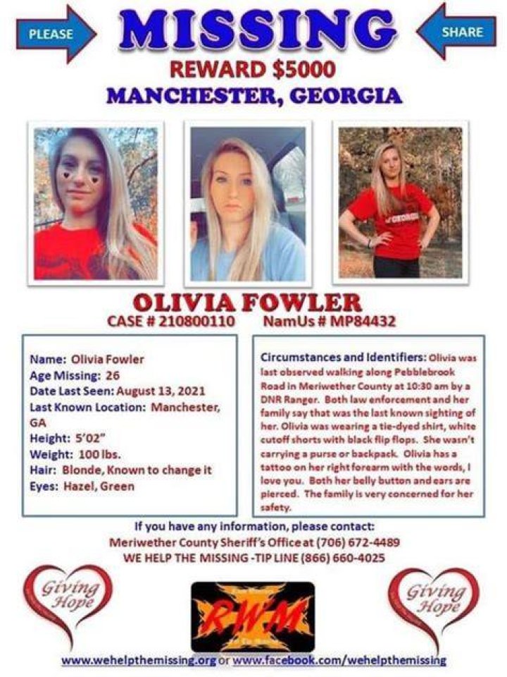 Olivia Fowler Missing