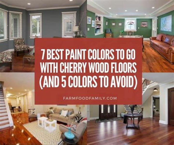 What color table goes with cherry floors?
